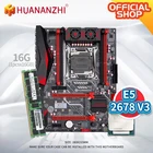 HUANANZHI X99 AD3 REV3.0 X99 материнская плата с Intel XEON E5 2678 V3 с 1*16 ГБ DDR3 RECC память комбинированный комплект NVME USB 3,0 ATX