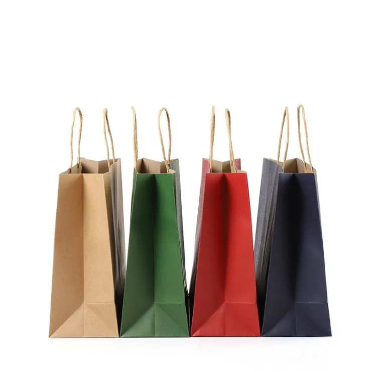 

80pcs/lot Bright Green paper bag with handle Wedding Party Favor Paper Gift Bags 21*15*8cm