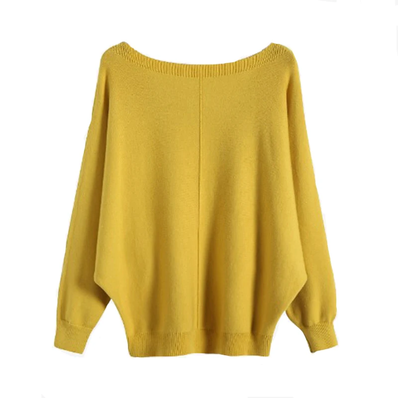 2019 Women Sweater And Pullovers O-Neck Batwing Sleeve Autumn Pink Black Femme Tricot Pull | Женская одежда