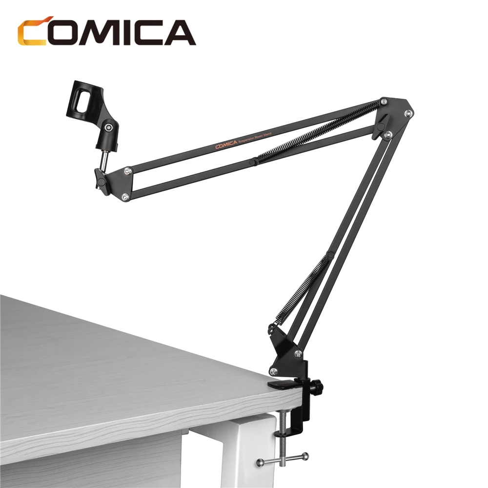 COMICA CVM-MS01 Suspension Boom Mic Stand Microphone Hanging Bracket with 3/8 and 5/8 Threaded Hole | Электроника