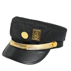 Кепка для косплея дзётаро кудзё из невероятных приключений Джоджо, армейская фуражка Джозефа в стиле милитари, шапка Джоджо с значками