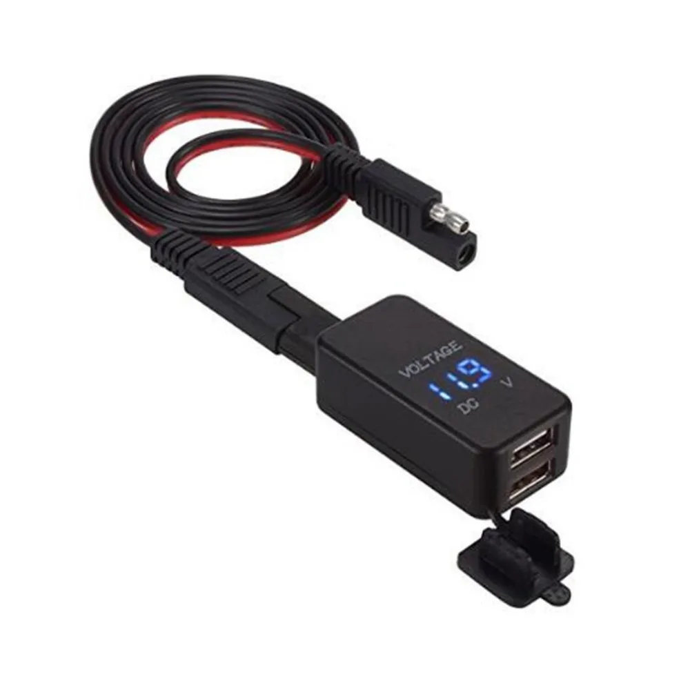 Новый автомобиль провода Dual USB 12 24V 3.1A Быстрая Зарядка адаптер для Мобильный