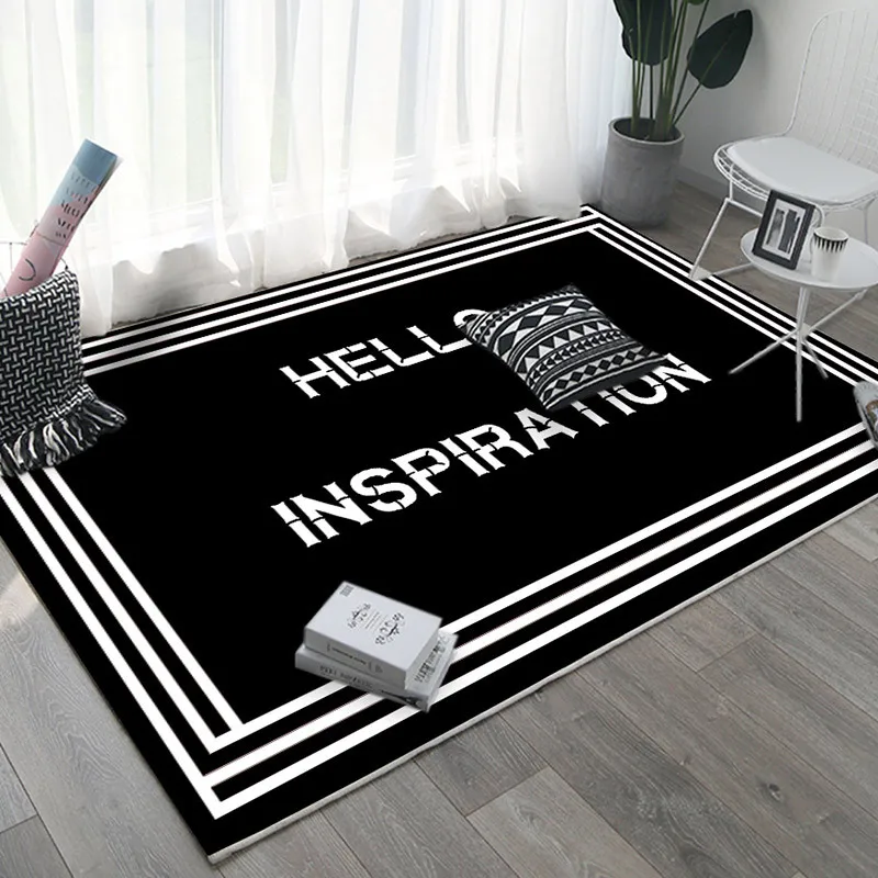 Cute Pink Print Carpet And Rugs Bedside Mat Yoga Kids Play Bsorbent Non-slip For Bathroom Home Decor Living Bedroom | Дом и сад