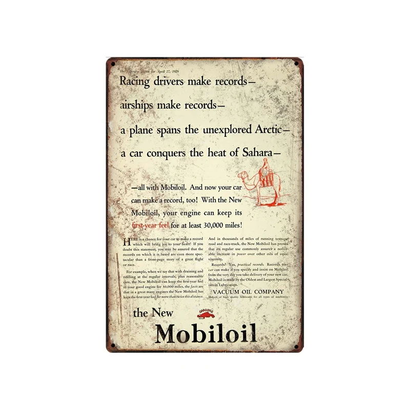 

Retro Tin Metal Sign Vintage Plate Wall Pub Home Art Decor Car Iron Poster Cuadros SA-6980