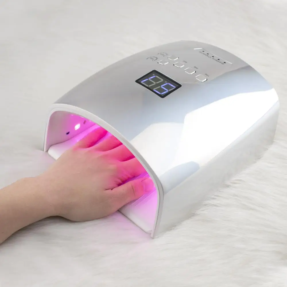 Professional 50w Gel Nail Lamp UV LED Dryer Curing Lamps Light Manicure Wireless Curing Lamp Machine Red Light LED 54W Cordless