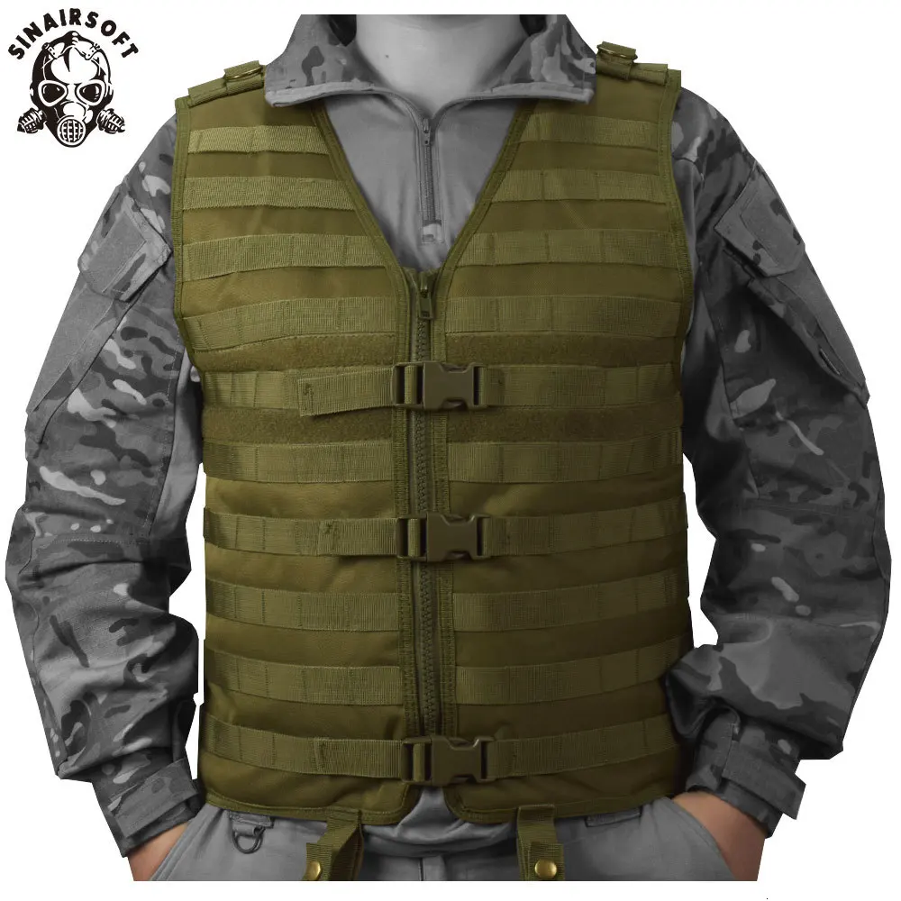 SINAIRSOFT Molle Airsoft тактический жилет Камуфляжный жилет армейский военный CS открытый рыболовный охотничий снаряжение Swat Militaria