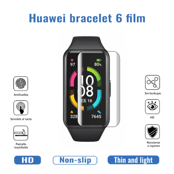 

Мягкая термополиуретановая пленка для браслета 6/Honor Band 6 для смарт-часов Huawei Honor Band6, Гидрогелевая Защитная пленка для экрана