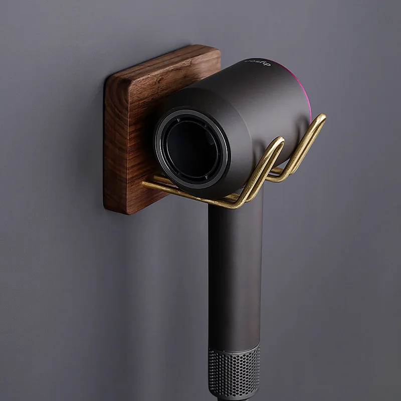 Деревянный держатель для фена настенный большинства сушилок органайзер