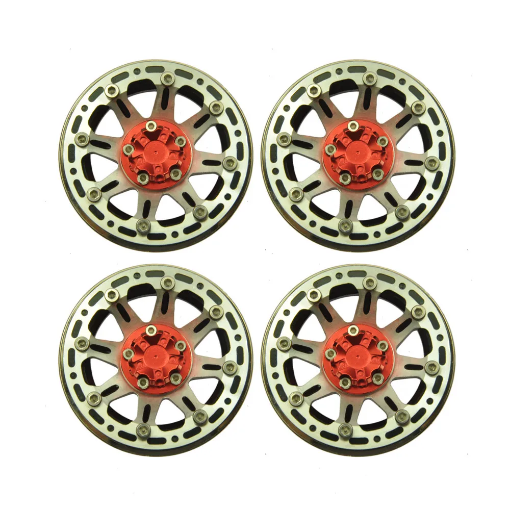 Сверхмощный колесный обод Beadlock 1 9 дюйма для радиоуправляемого автомобиля 1:10 SCX10