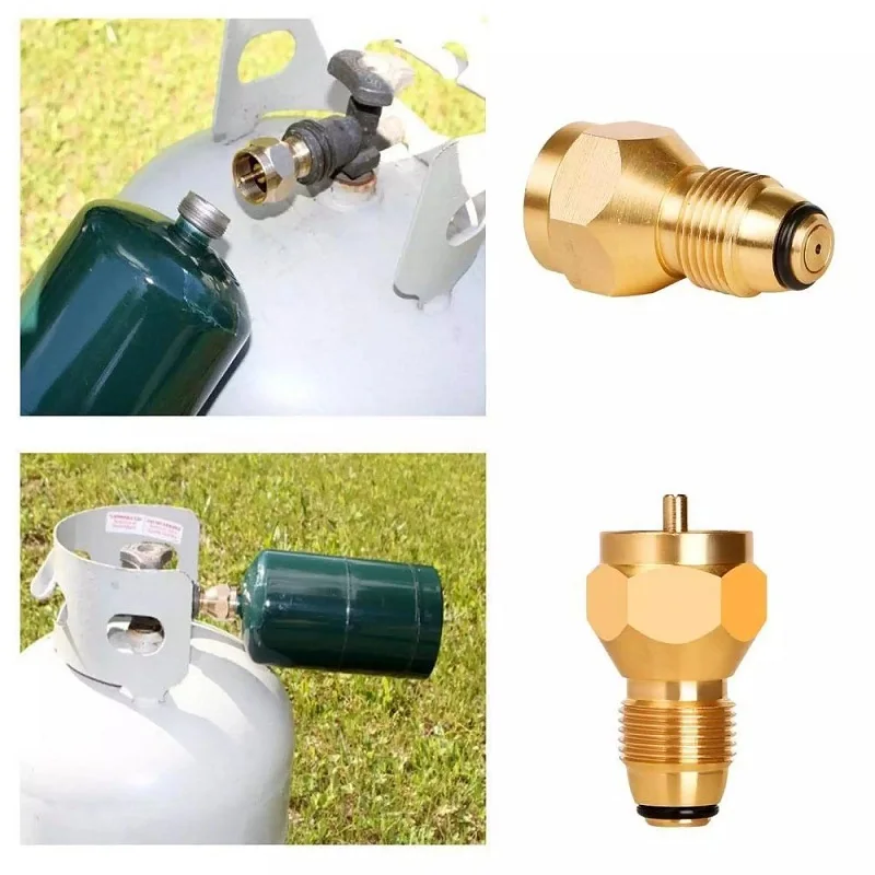 

Propane Refill Adapter Outdoor Camping Gas Burner Adapter Cylinder Tank Gas Burner Accessories Hiking Inflate Butane Canister