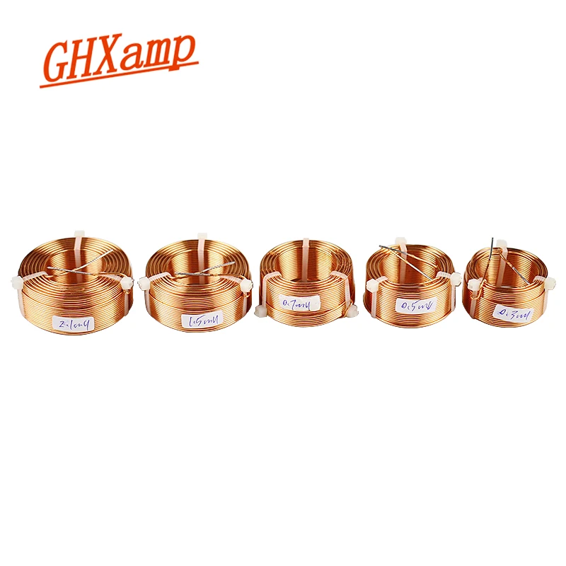 Индуктивная катушка GHXAMP 1 0 мм кроссовер 0.3mH 0.5mH 0.7mH 1.5mH 2.1mH 4N бескислородная медь