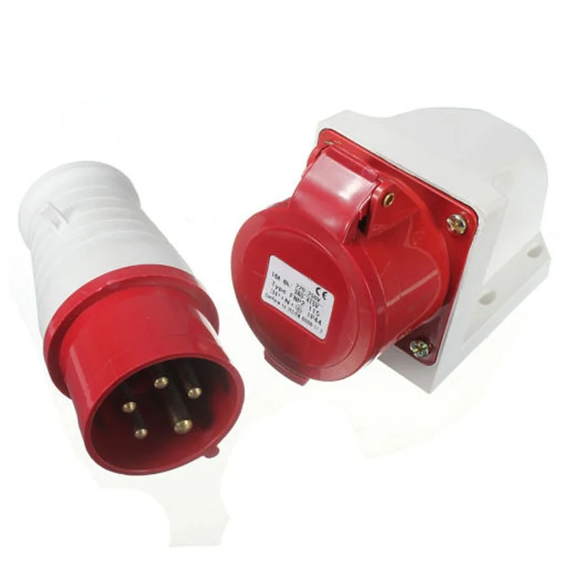 16 Amp 5 pin Plug & Socket Weatherproof IP44 3 Phase 380-415v 3P + N Earth 16A | Обустройство дома