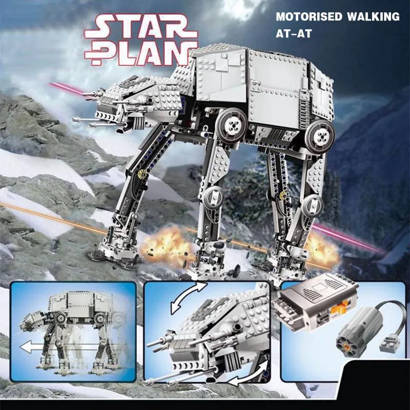 

[Распродажа] Строительные блоки Moc AT Walker модели Legouingly DIY из серии Звездные войны сборные игрушки для детей новогодние подарки