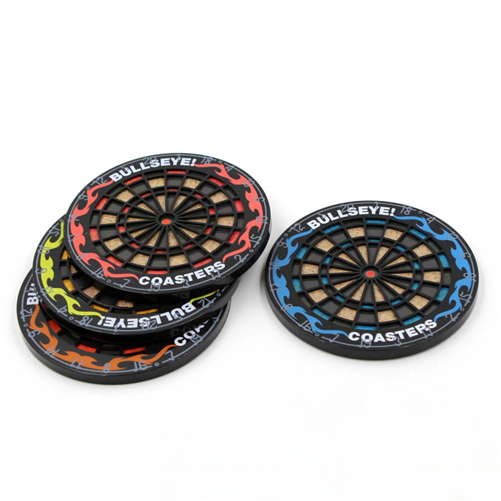 4 шт творческие Дротика доска Подставка под кружку термостойкая напитки пиво для