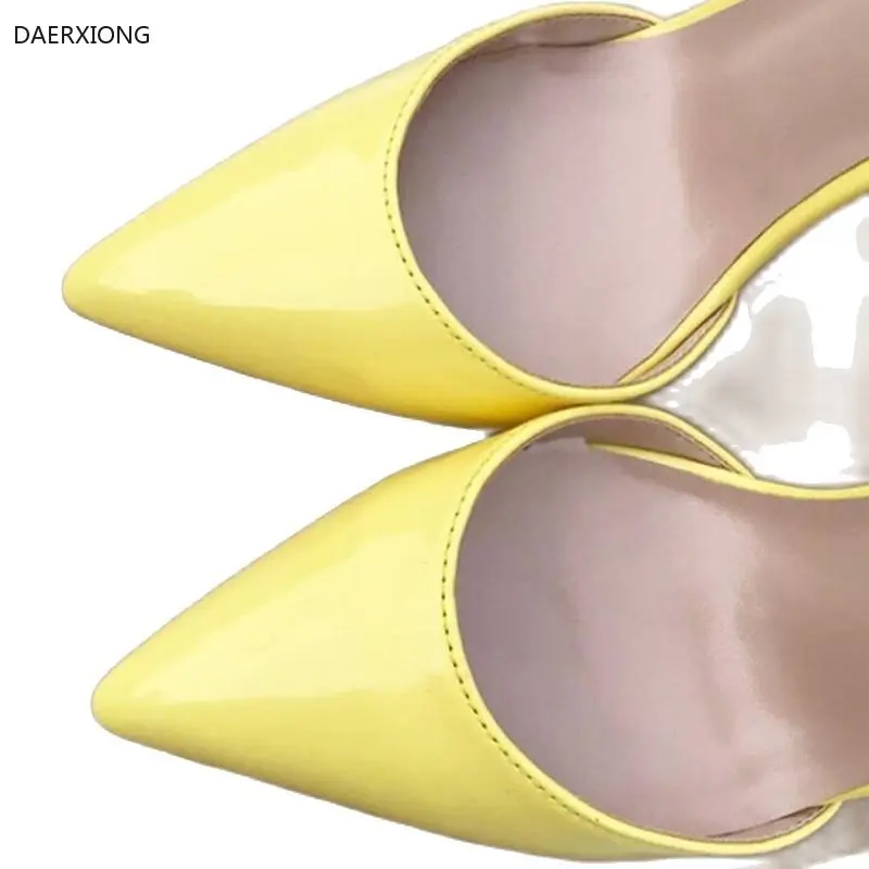 

2021 Summer Plus Size 34-44 Woman 10cm Thick High Heels Sandals Female Block Blue Heels Pumps Lady Chunky Burgundy Yellow Shoes
