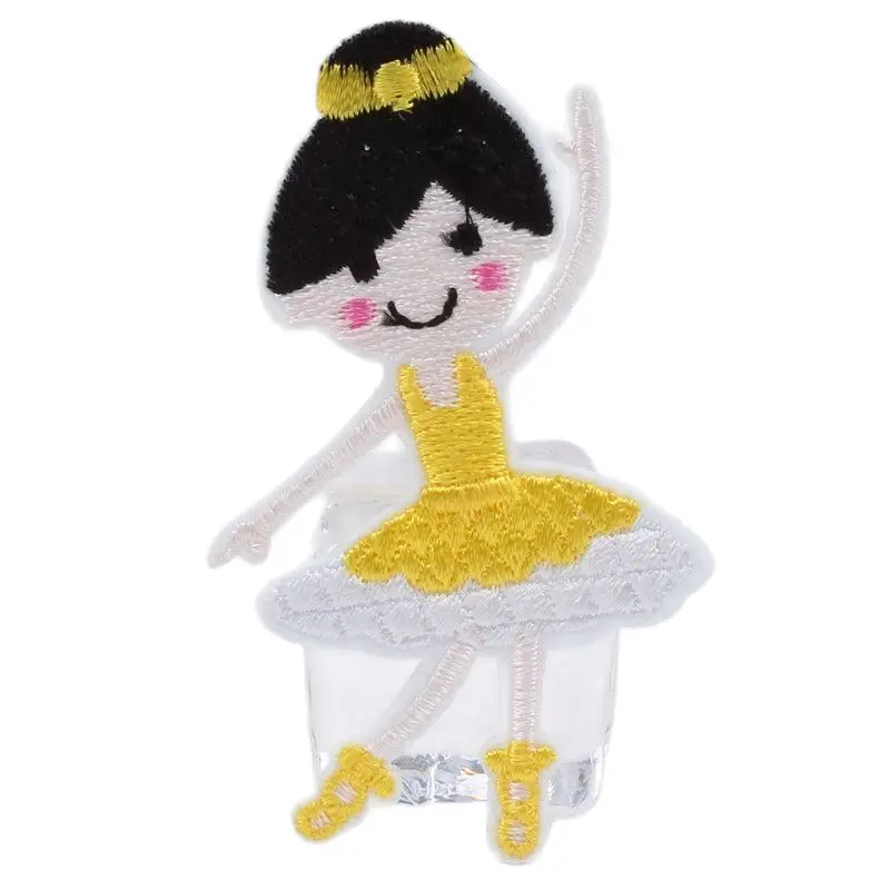 10 шт./лот Мультяшные наклейки для девочек приклеиваемые утюгом джинсы рюкзак