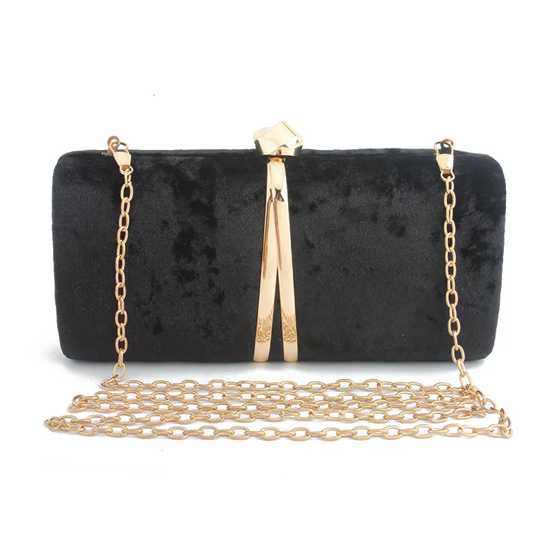 Вечерние клатчи для женщин Роскошный кошелек из фланелевой ткани дамские