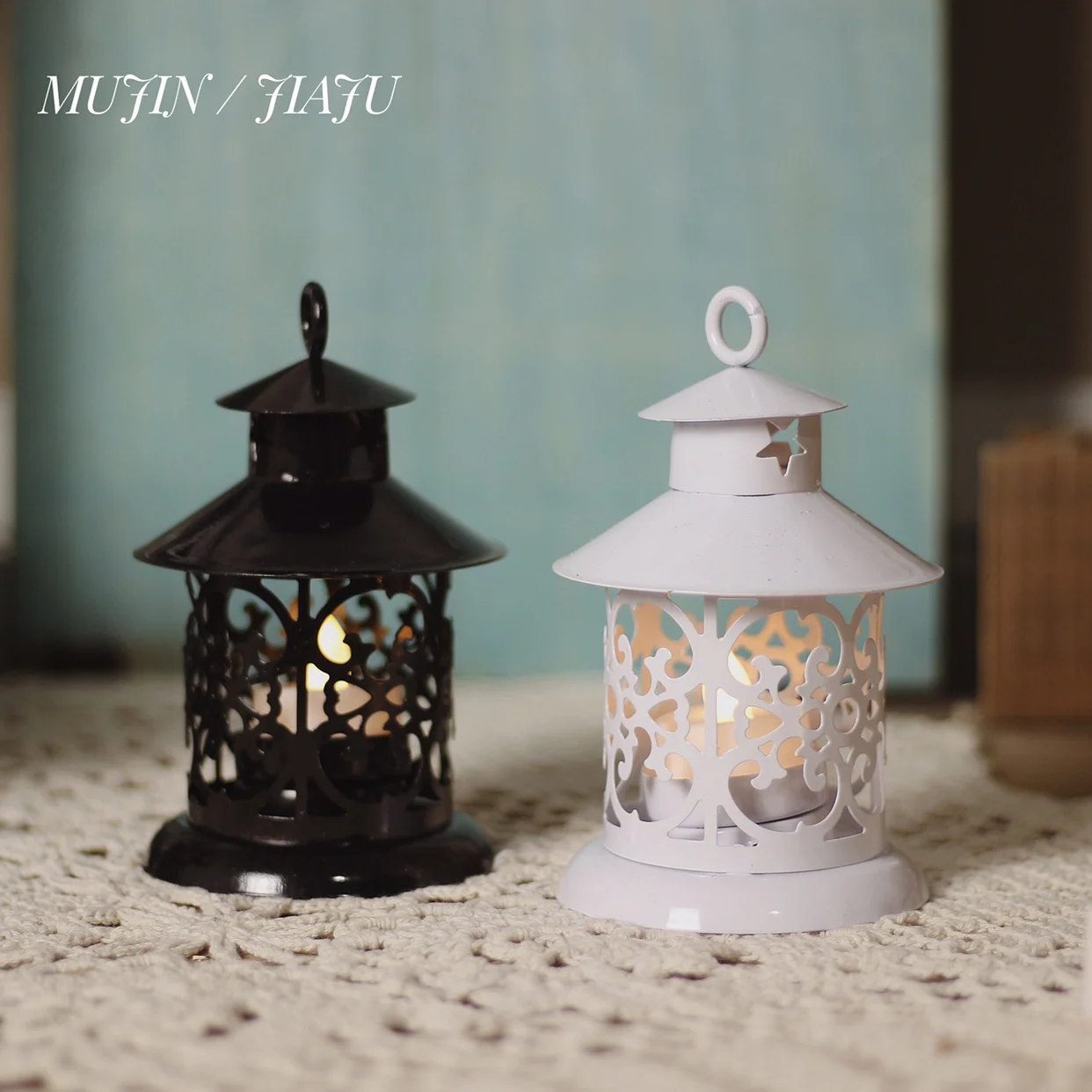 Современные подсвечники в скандинавском стиле Винтажные белые металлические