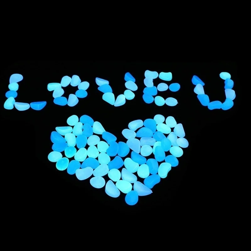 Glow In The Dark Pebbles Stones Decorative for Walkways Luminous Aquarium Path Patio Home Garden Decoration | Дом и сад