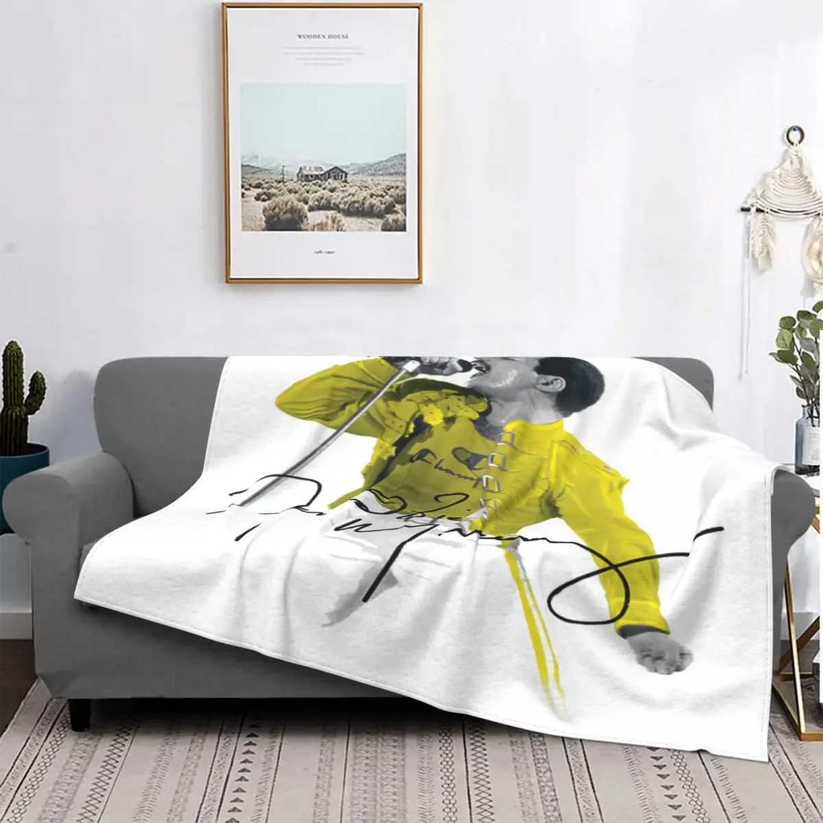 

Freddie Mercury 1134 Blanket Bedspread Bed Plaid Bed Covers Anime Plush Muslin Blanket Throw And Blanket Beach Towel Luxury