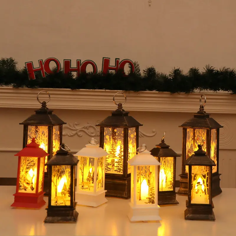 

Christmas Snowman Elk LED Lights Train Santa Claus Merry Christmas Decorations for Home 2020 Xmas Natal Navidad New Year 2021