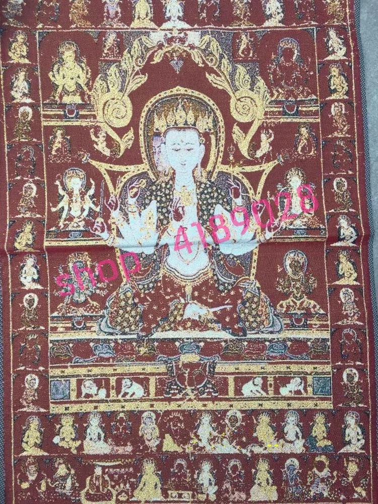 

Tibetan Buddhist Thangka, Guanyin Buddha statue