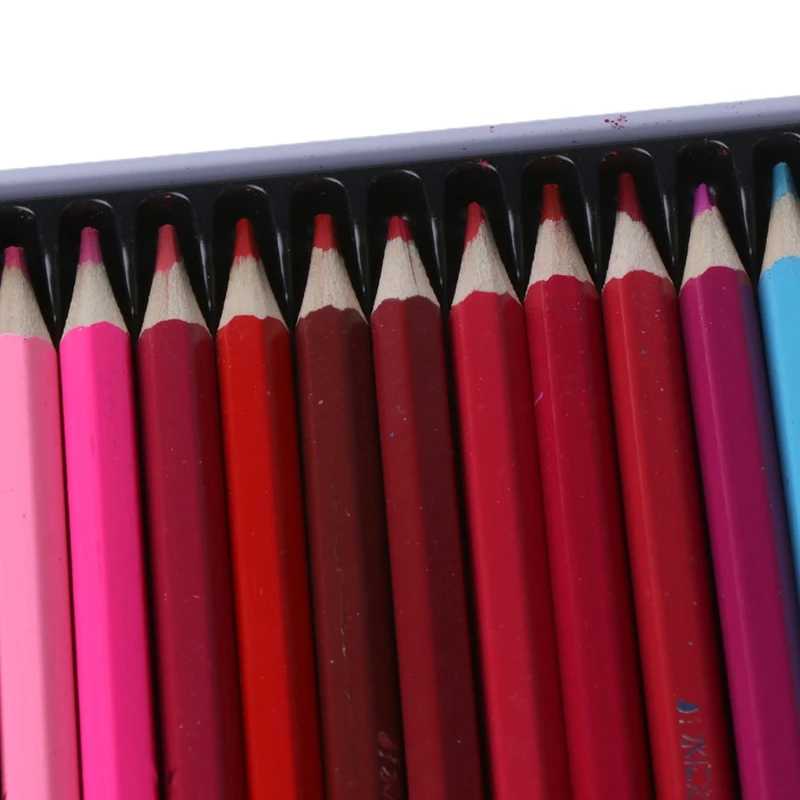 

72 Hand-Painted Pencil Oily Color Lead Paint Brush School Office Supplies Water Soluble Colored Drawing Tool Kit