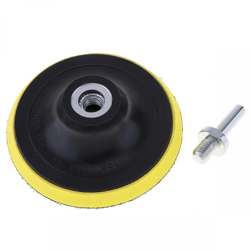 

Polishing Pad Polishing Disc Shank Kit Set W/ Adhensive 4 Inch Replacement Parts For Polisher Electric Grinder Accessories