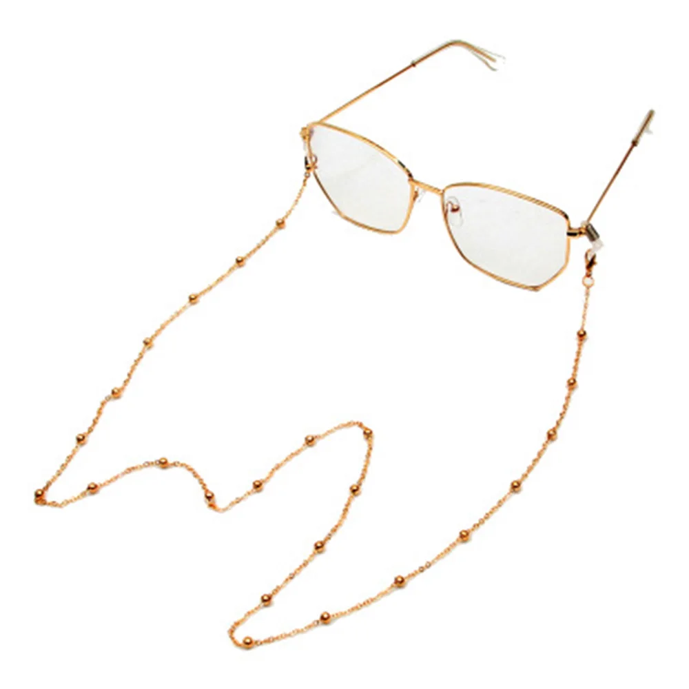 

Men Multiple Eyeglasses Metal Pearl Chains Women 1pc Masking Sunglasses