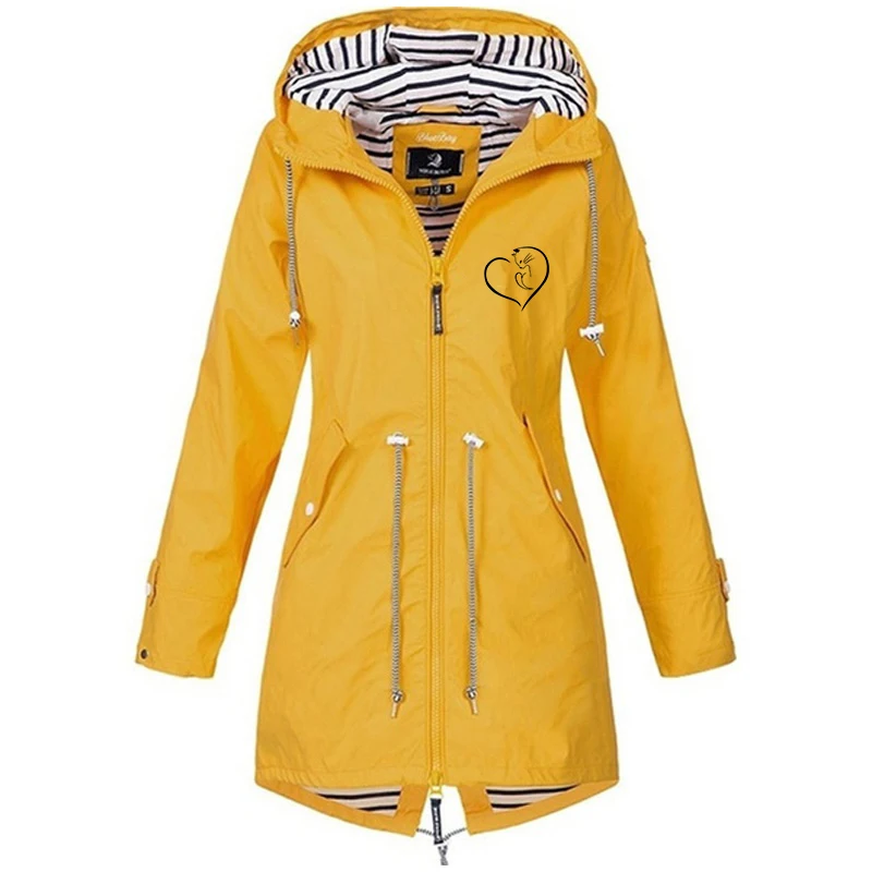 

Women’s Hooded Jacket Sports Hiking Jackets Camping Climbing Coat Zipper Solid Print Outdoor Jackets Hooded Raincoat Windproof