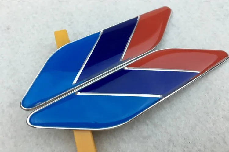 2Pcs/Pair 3D Metal Tricolor Car Body Side Fender Rear Trunk Emblem Badge for ALL Models BMW X1 X3 X5 X6 1 3 5 6 7 Series | Автомобили и