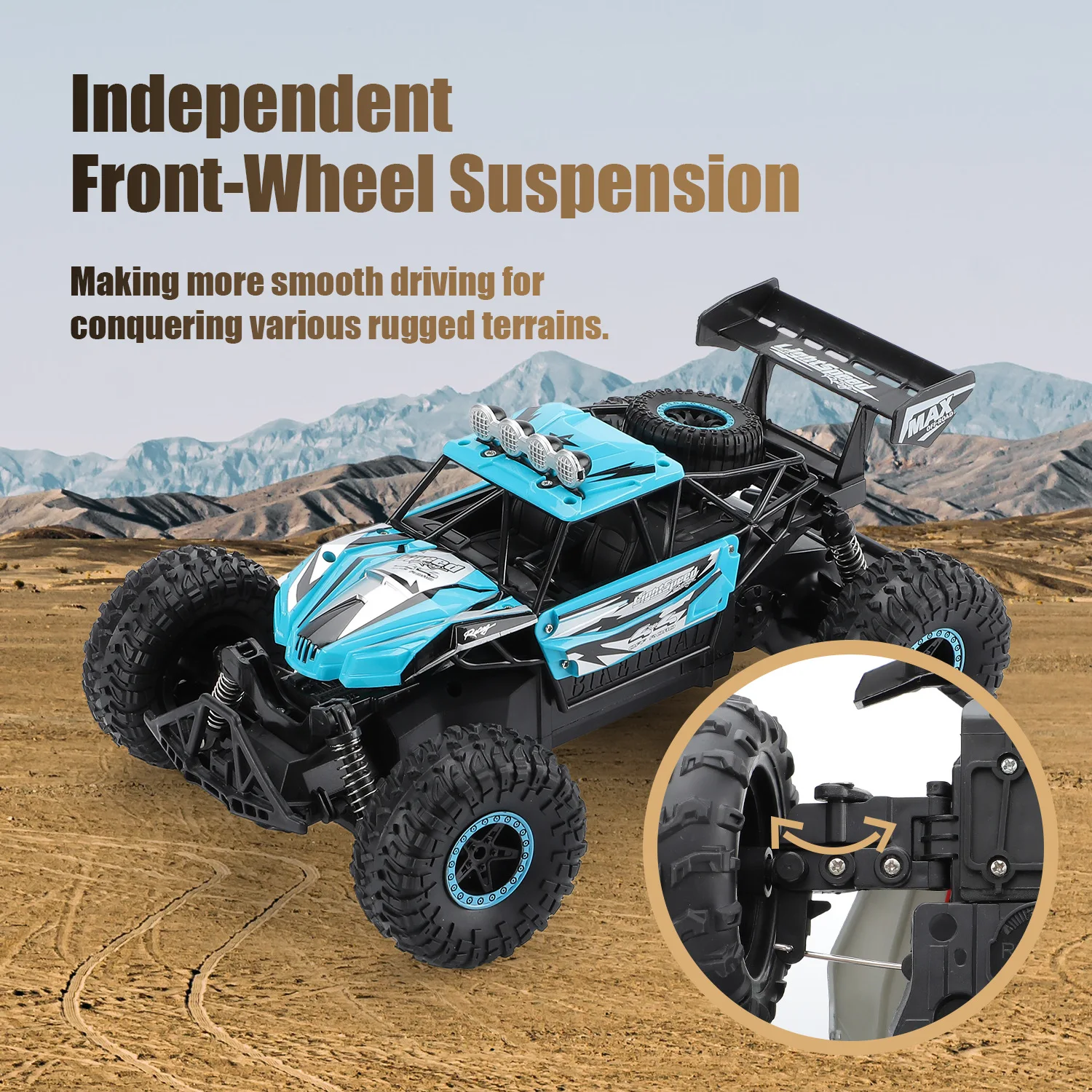 Roclub JJRC 2 4G 25 км/ч высокоскоростной Радиоуправляемый автомобиль 4WD восхождение