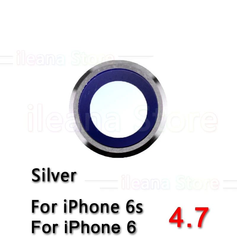 Сапфировое стекло задняя камера Стекло кольцо для iPhone 6 6s плюс камера объектив кольцо Крышка Оригинальная Замена - Цвет: 6s Silver