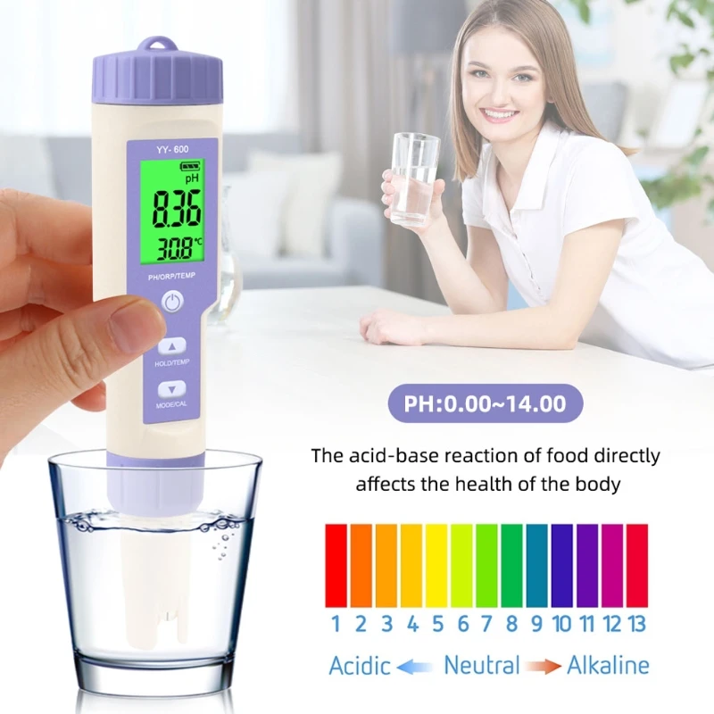 

Professional Digital Water Tester YY-600 PH/ORP/TEMP 3 In 1 Tester Pen