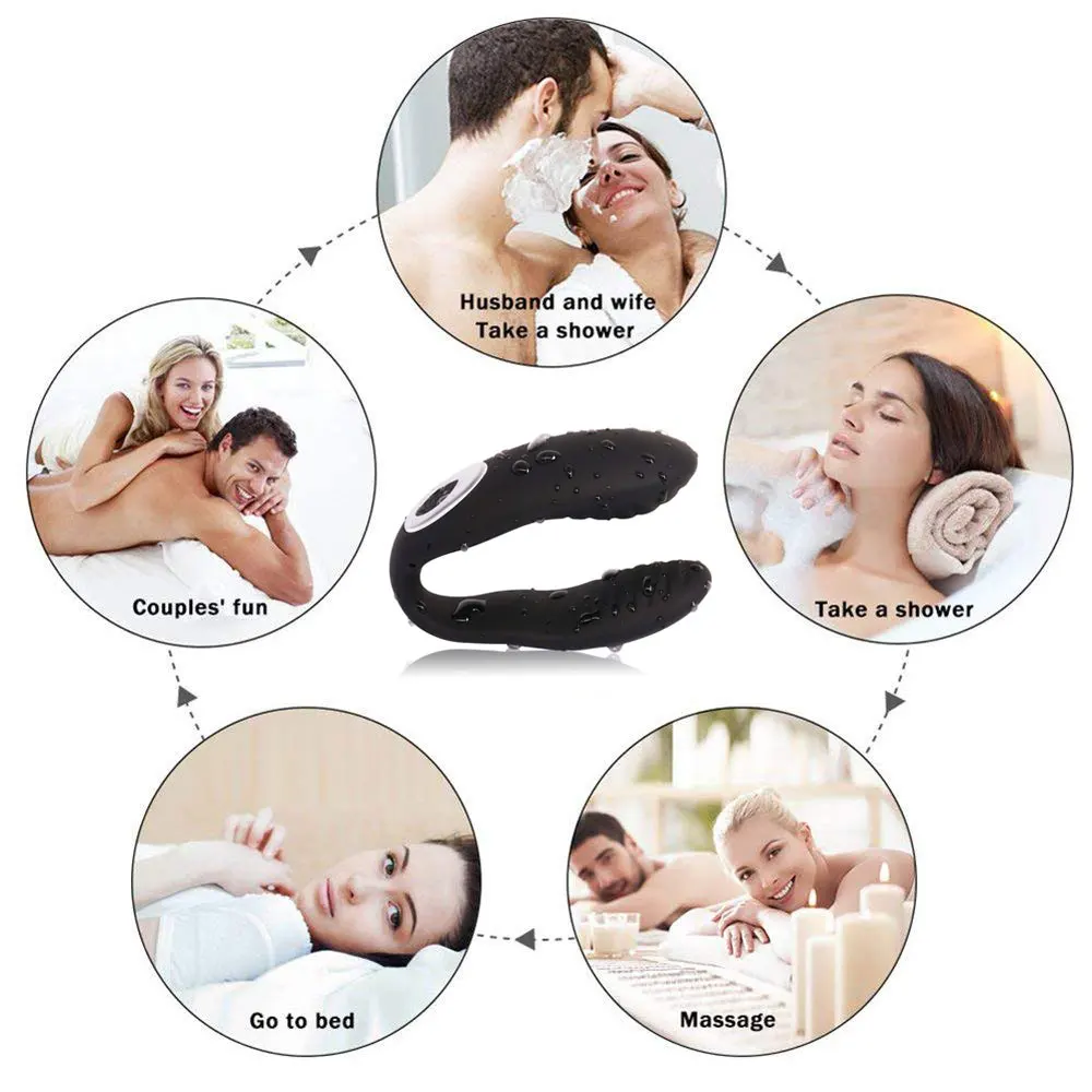 12-скоростной U-образный вагинальный фаллоимитатор точки G Стимулятор клитора