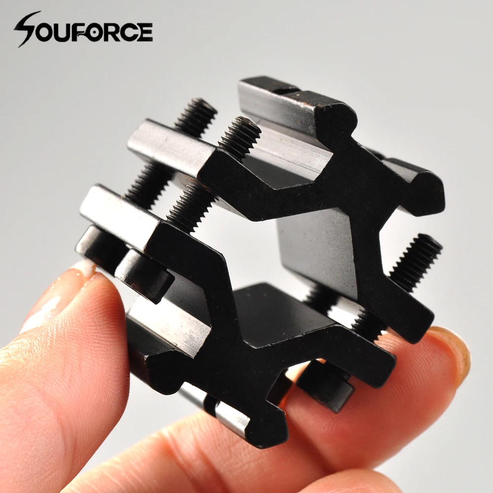 Тактический 20 мм адаптер для крепления на ствол Пикатинни Вивера с гаечным