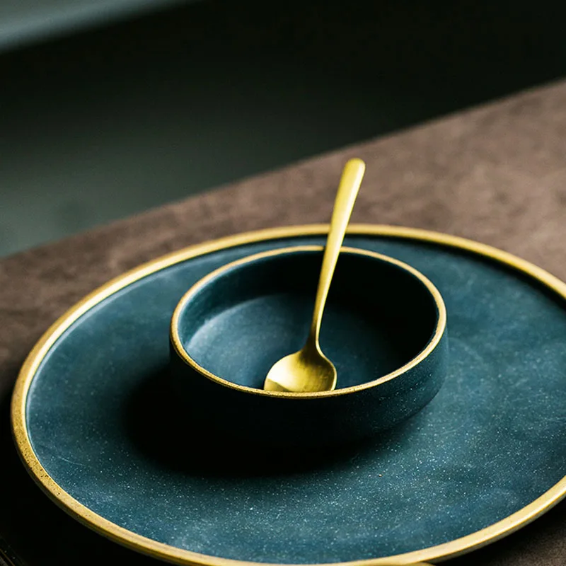 Керамическая глубокая тарелка в западном стиле блюдо для макаронных изделий