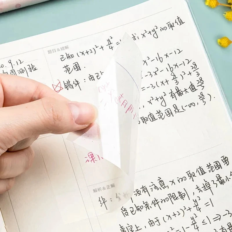 50 Sheets Transparent sticky notes with scrapes stickers simple and high-value note paper for Student office stationery | Канцтовары для