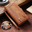 Кожаный чехол-книжка для Samsung Galaxy A71, A51, A72, A52, A32, A12, A41, A20E, A50, A40