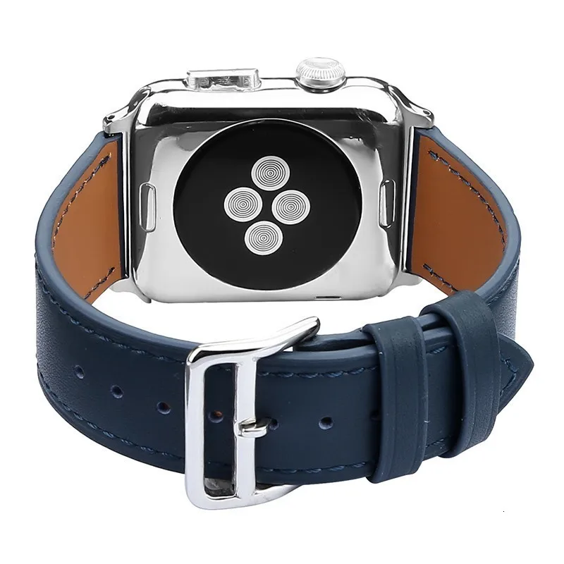 Высококачественная воловья кожа Замена для apple watch полосы 42 мм серии 4 3 2 1 Аксессуары для iwatch 38 мм браслет ремешок 44 мм запястье 40 мм