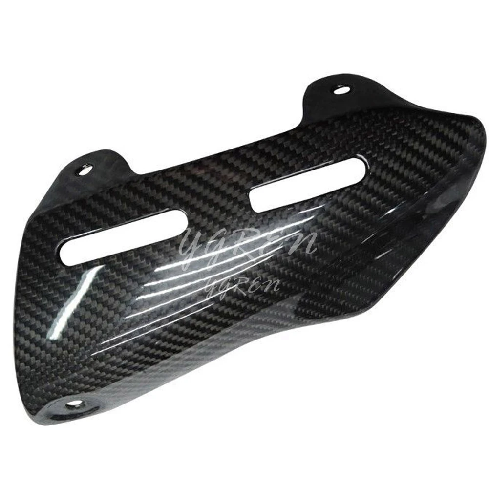 Глянцевая черная защитная панель для выхлопных газов подходит Ducati Monster 1200/1200S PrePreg