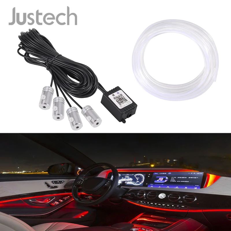 Комплект осветительных полос для салона автомобиля Justech осветительная полоса