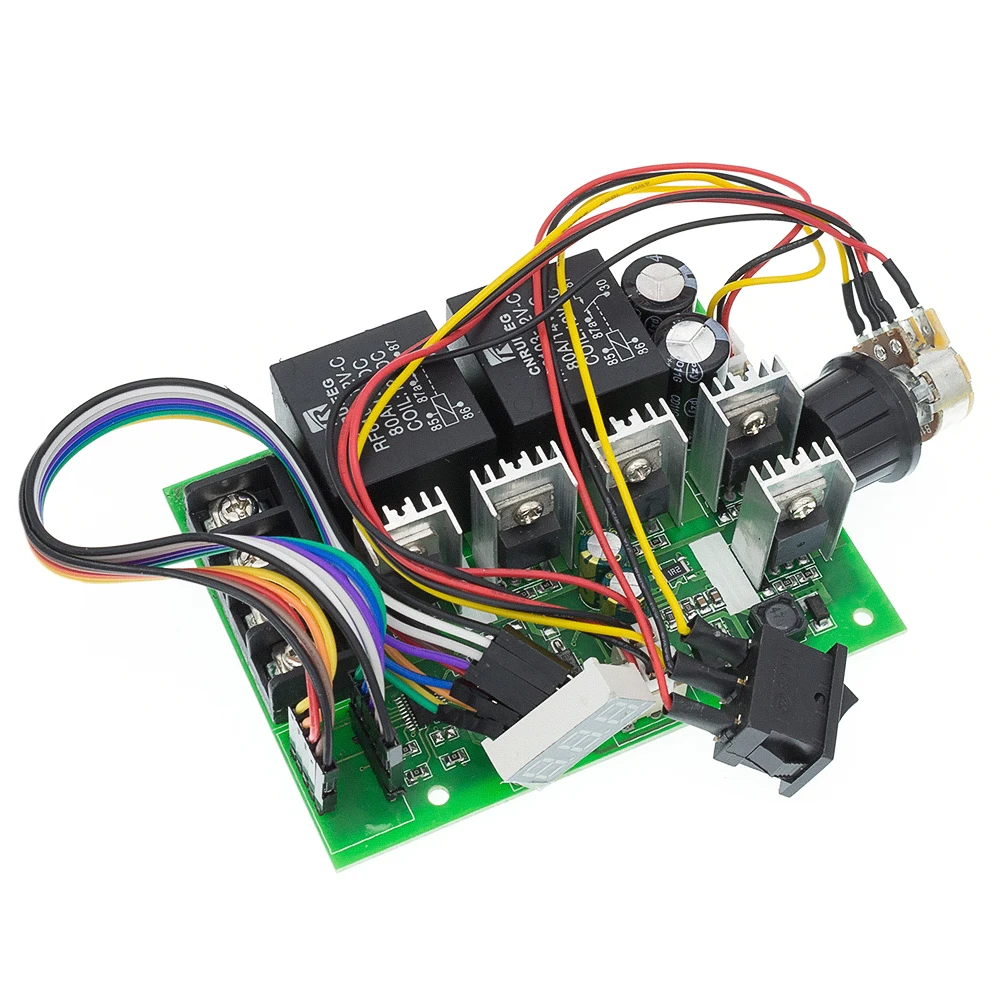 DC10-55V мотор Скорость Управление Электрические PWM регулятор с реверсивный