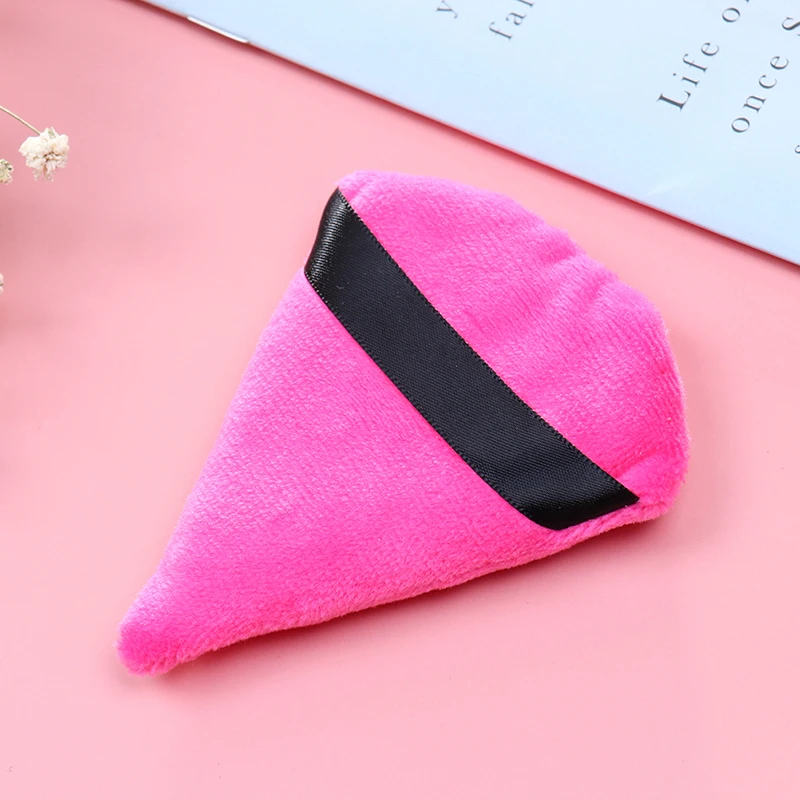 

New Triangle Velvet Powder Cosmetic Puff Mini Beauty Sponge Bigger In Wet Foundation Makeup Puff Tools