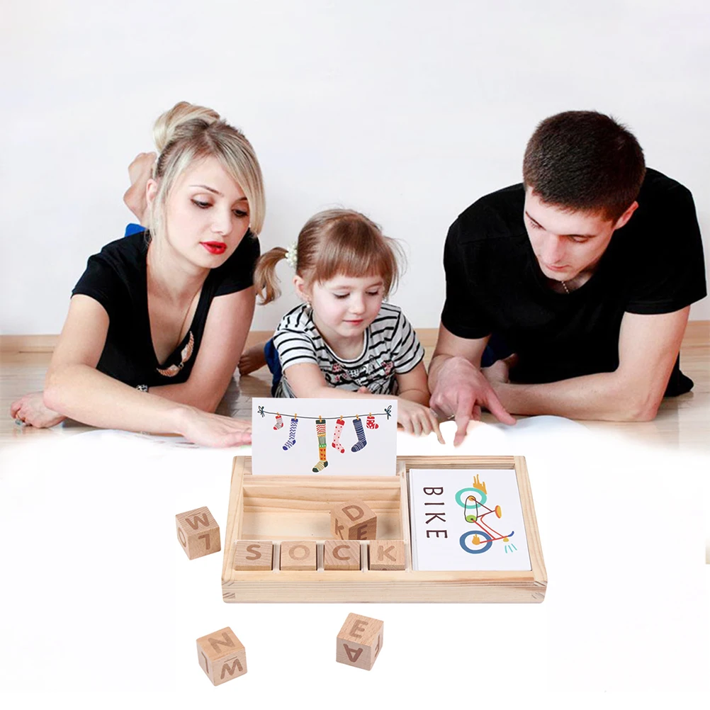 

Детские Игрушки для раннего развития детей соответствие буквы игра деревянная английские алфавитная карточка игровой автомат с буквенным ...