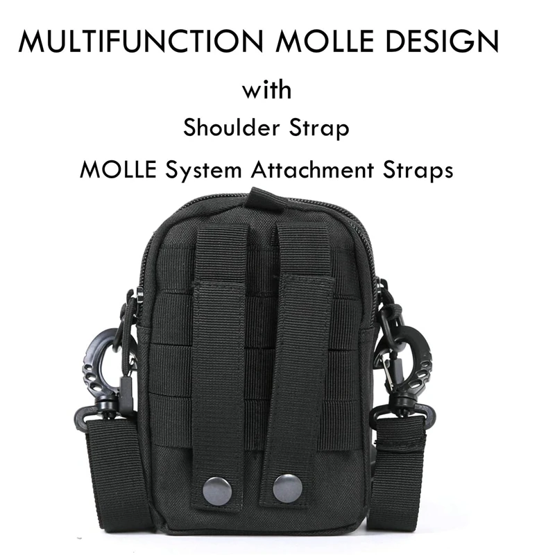 Tactical Pouch Multipurpose EDC Belt Bag Purse with Cell Phone Holster Holder Fits for iPhone Samsung Galaxy LG | Спорт и