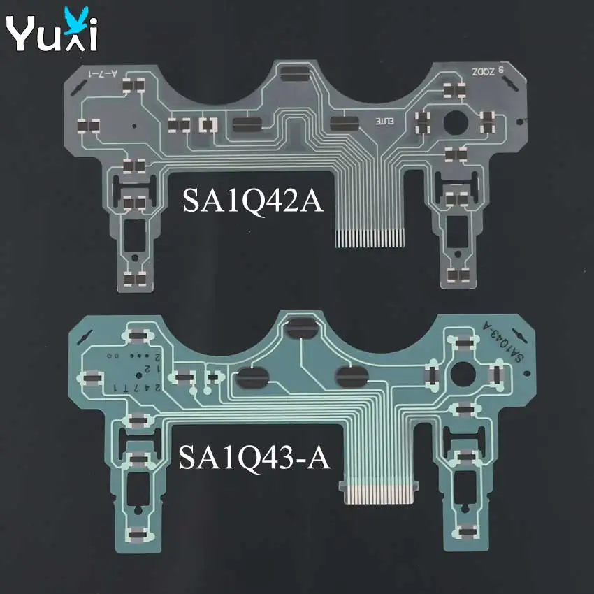 

YuXi Replacement Button Ribbon Circuit Board for Sony PS2 SA1Q42A SA1Q43-A Controller Conductive Film Keypad flex Cable PCB