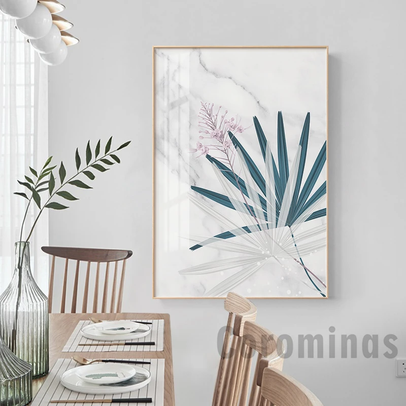 Современная скандинавский HD Картина на холсте с изображением розовых цветов и