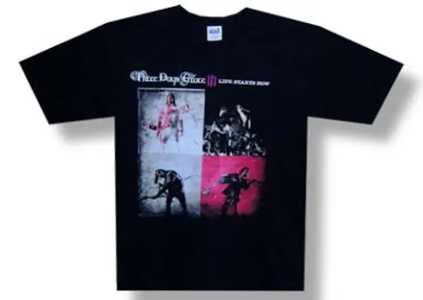 Three Days Grace Splashback Life stunts Now тур черная футболка|Мужские футболки| |