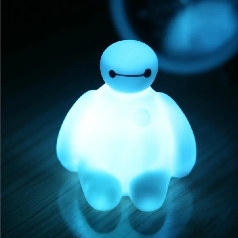 Ночник Big Hero 6 Baymax 7 цветов ночник для спальни украшения стола лампа детский